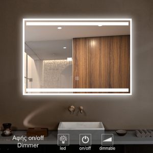 1-touch-on-off-MIRROR-led-1006T. καθρέπτες, καθρέπτες μπάνιου φωτιζόμενοι LED