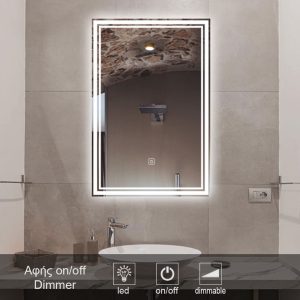 1-touch-on-off-MIRROR-led-1007T. καθρέπτες, καθρέπτες μπάνιου φωτιζόμενοι LED