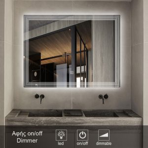 1-touch-on-off-MIRROR-led-1009T. καθρέπτες, καθρέπτες μπάνιου φωτιζόμενοι LED