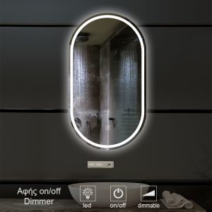 1-touch-on-off-MIRROR-led-3004SG. καθρέπτες, καθρέπτες μπάνιου φωτιζόμενοι LED