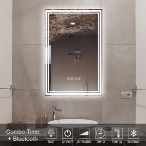 3-Combo-Time-BLUETOOTH-MIRROR-led-1007T. καθρέπτες, καθρέπτες μπάνιου φωτιζόμενοι LED
