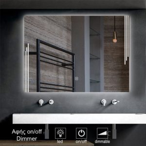 1-touch-on-off-MIRROR-led-1011T. καθρέπτες, καθρέπτες μπάνιου φωτιζόμενοι LED
