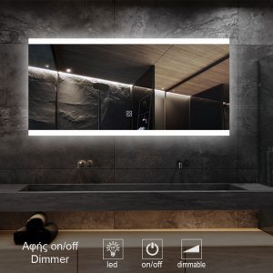 1-touch-on-off-MIRROR-led-1012T. καθρέπτες, καθρέπτες μπάνιου φωτιζόμενοι LED