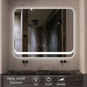1-touch-on-off-MIRROR-led-3007SG. καθρέπτες, καθρέπτες μπάνιου φωτιζόμενοι LED