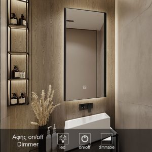 1-touch-on-off-MIRROR-led-7002LM. καθρέπτες, καθρέπτες μπάνιου φωτιζόμενοι LED