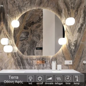LED-terra-ANTIFOG-MIRROR-8002HSO. καθρέπτες, καθρέπτες μπάνιου φωτιζόμενοι LED
